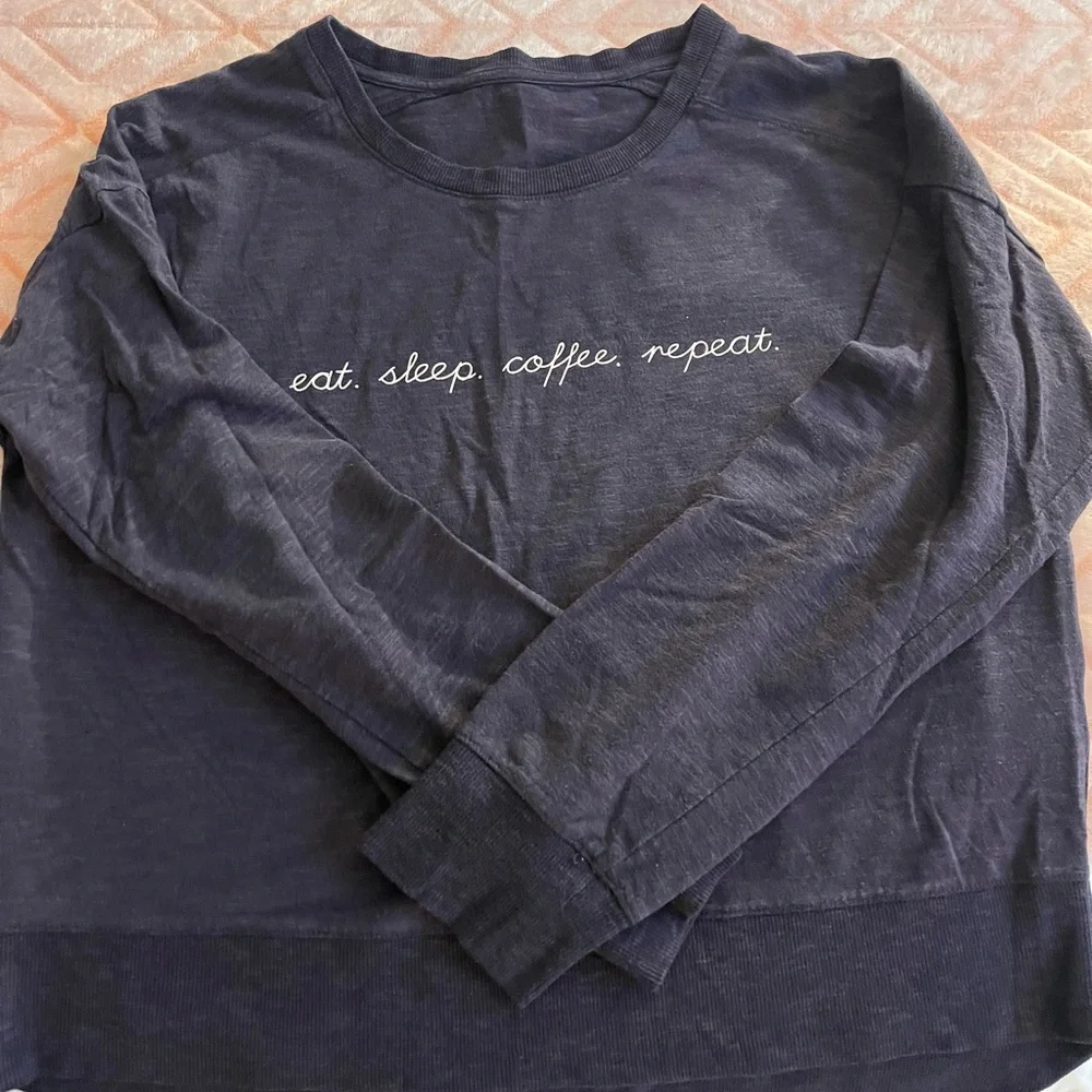 Eat Sleep Coffee Repeat loungewear shirt from GapBody - Picture 1 of 3